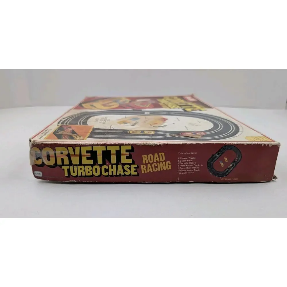 Vintage SpeedTrak Corvette Turbo Chase Road Racing Set – Parts, Display, Restore